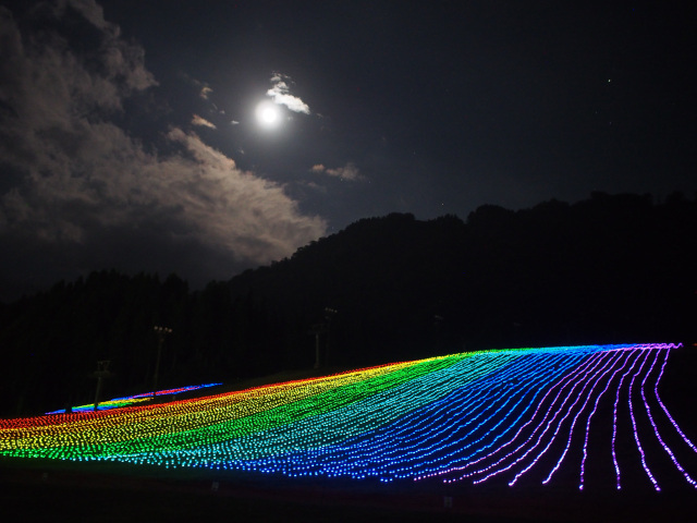 白山一里野イルミネーション「灯りでつなぐ白山」~灯りに祈りを込めて~