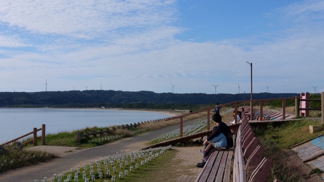 世界一長いベンチや増穂浦海岸がある志賀町におでかけ！ランチ…